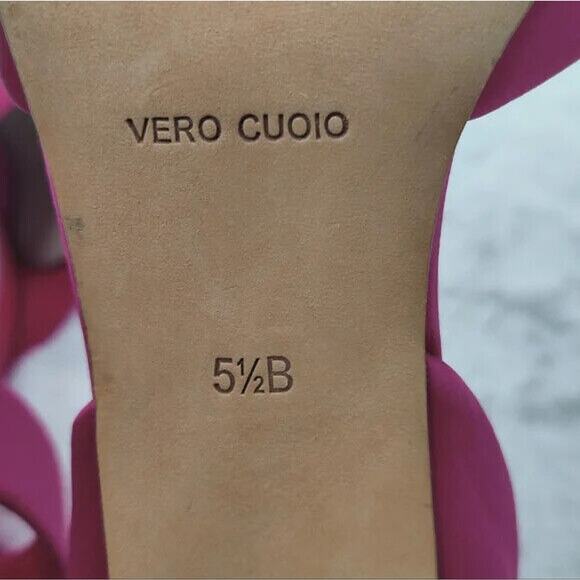 BCBG MaxAzria Hot Pink Satin peep toe pumps sz 5.5 - Picture 10 of 11